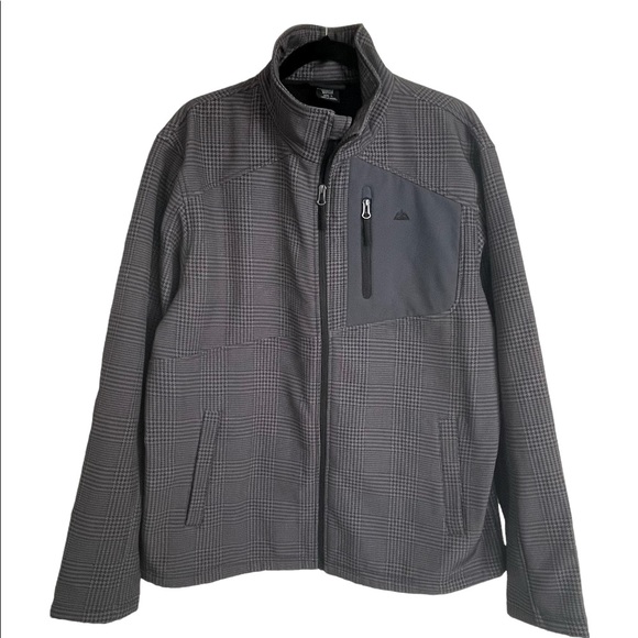SNOZU Performance Mens Jacket Large Full Zip Wind Stopper Mock Neck Dark… - Picture 1 of 9